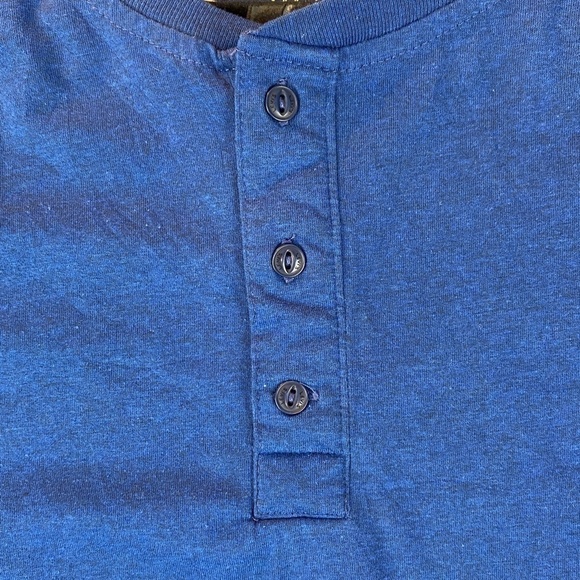 Levi's Henley Shirt Men's XL Heather Blue - Picture 4 of 11